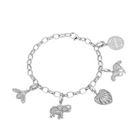 Bracelet en argent et Zircon (Adela Silber)
