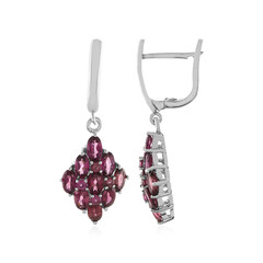 Boucles d'oreilles en argent et Grenat Rhodolite