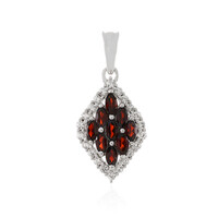 Pendentif en argent et Grenat d'Inde