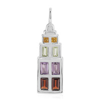 Pendentif en argent et Grenat du Mozambique (Remy Rotenier)