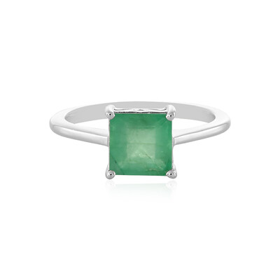 Bague en argent et Emeraude de Zambie