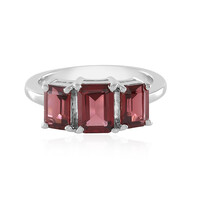 Bague en argent et Grenat du Mozambique