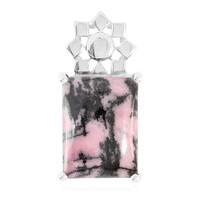 Pendentif en argent et Rhodonite