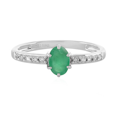 Bague en argent et Emeraude de Socoto