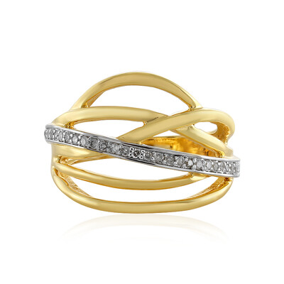 Bague en argent et Diamant I4 (J)
