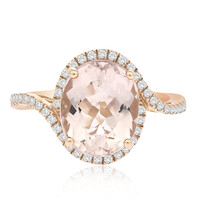 Bague en or et Morganite AAA (AMAYANI)