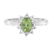 Bague en argent et Apatite de Russie