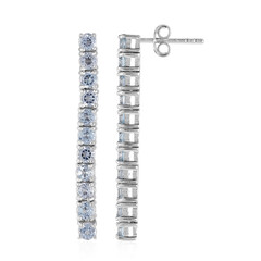 Boucles d'oreilles en argent et Topaze bleu ciel