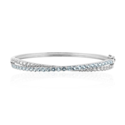 Bracelet en argent et Topaze bleu ciel