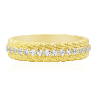Bague en argent et Topaze blanche