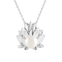 Collier en argent et Perle blanche de culture d'eau douce (de Melo)