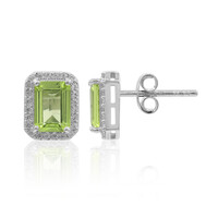 Boucles d'oreilles en argent et Péridot