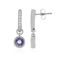Boucles d'oreilles en argent et Tanzanite