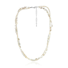 Collier en argent et Perle Keshi (TPC)
