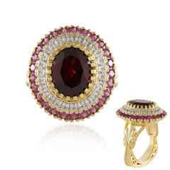 Bague en argent et Grenat d'Inde (Dallas Prince Designs)