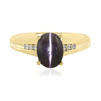 Bague en argent et Sillimanite œil-de-chat