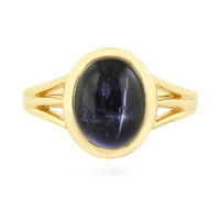 Bague en argent et Diopside étoilé d'Inde