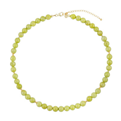 Collier en argent et Opale pistache