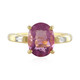 Bague en argent et Fluorite rose