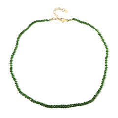 Collier en argent et Diopside de Russie (Adela Silber)