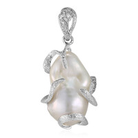 Pendentif en argent et Perle de culture d'eau douce (TPC)