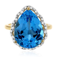 Bague en or et Topaze de Marambaia (Tenner Diniz)