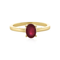 Bague en argent et Rubis de Madagascar