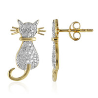 Boucles d'oreilles en argent et Diamant I3 (I)