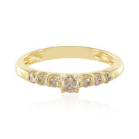 Bague en argent et Diamant champagne I3