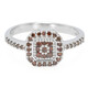 Bague en argent et Diamant fantaisie
