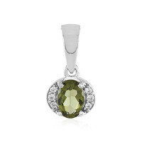 Pendentif en argent et Moldavite