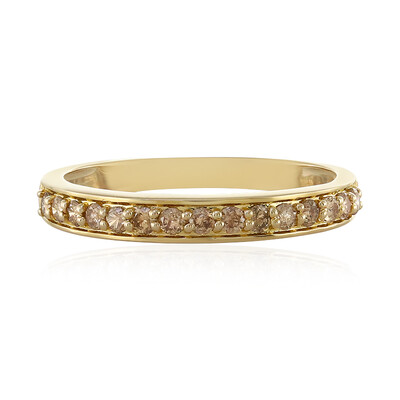 Bague en or et Diamant chocolat I1