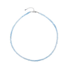 Collier en argent et Aigue-marine