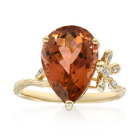 Bague en or et Tourmaline néon du Congo (Smithsonian)