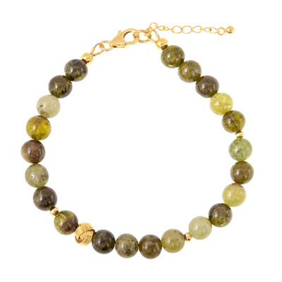 Bracelet en argent et Grenat grossulaire