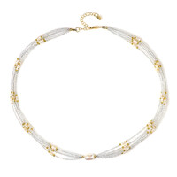 Collier en argent et Perle blanche de culture d'eau douce (Riya)