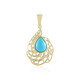 Pendentif en or et Turquoise Sleeping Beauty (Ornaments by de Melo)
