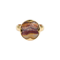 Bague en argent et Agate dentelle