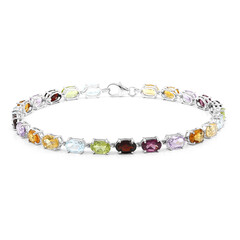 Bracelet en argent et Améthyste
