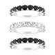 Bague en argent et Spinelle noir