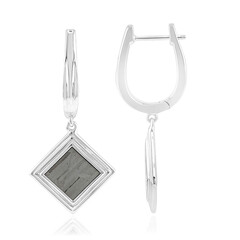 Boucles d'oreilles en argent et Météorite d'Alétaï