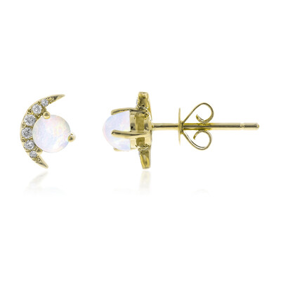 Boucles d'oreilles en or et Opale Welo AAA (CIRARI)
