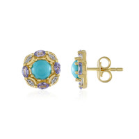 Boucles d'oreilles en argent et Turquoise Sleeping Beauty