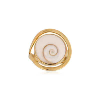Bague en argent et Œil de Shiva (Bali Barong)