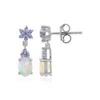 Boucles d'oreilles en argent et Opale Welo