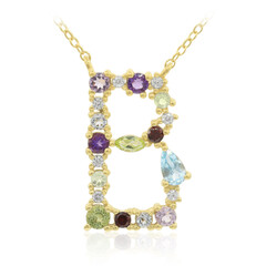 Collier en argent et Topaze bleu Suisse