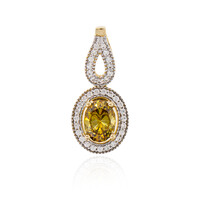 Pendentif en or et Sphalérite