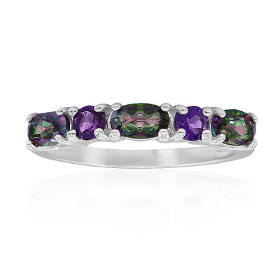 Bague en argent et Quartz mystique