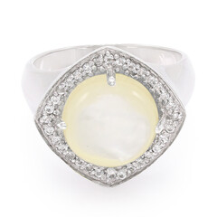 Bague en argent et Coquillage d'Abalone