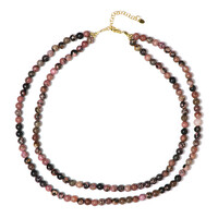 Collier en argent et Rhodonite (Riya)